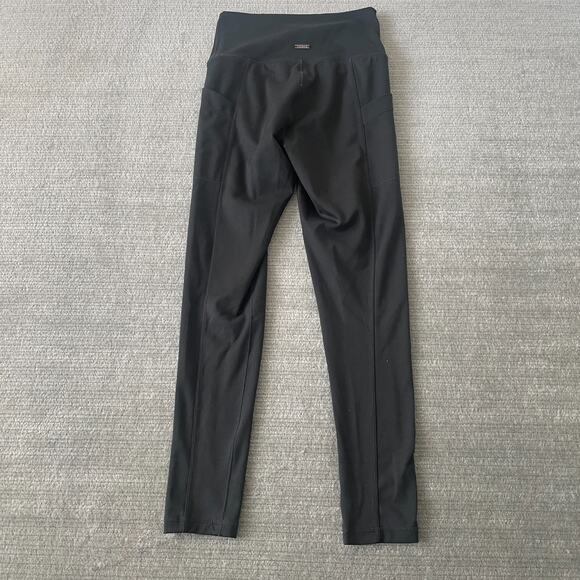 Prana Becksa 7/8 Leggings Women's S Black Pockets Outdoor Casual Knit Mid Rise - Picture 2 of 7